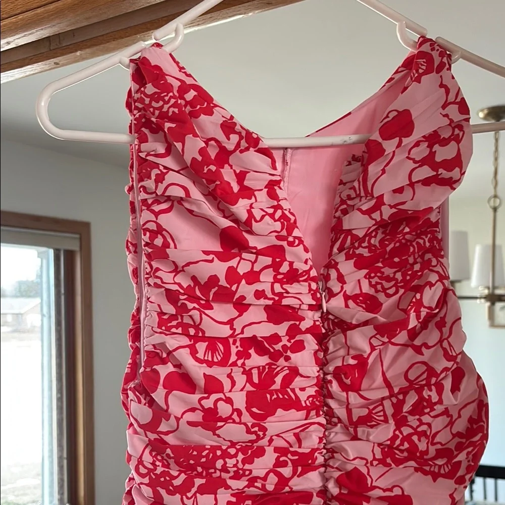 Abercrombie & Fitch Red Floral Maxi Dress
